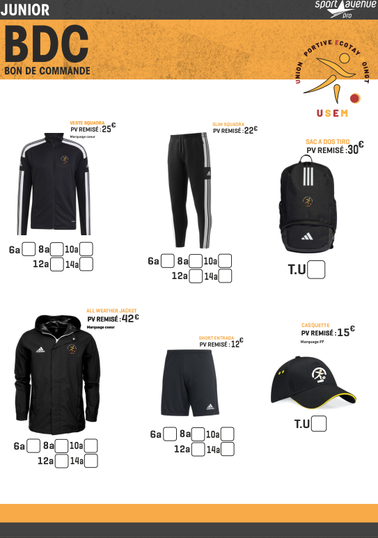 Pack rentrée, opération survêtement